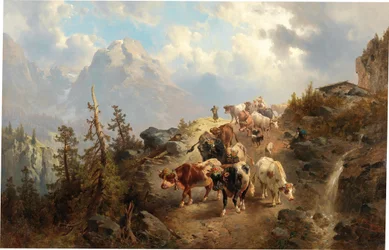 Driving Down the Cattle from the Alps
